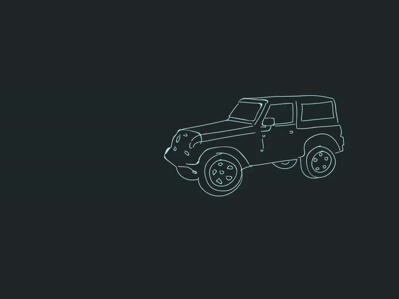 Jeep Flip animation car danger flip gif illustration jeep