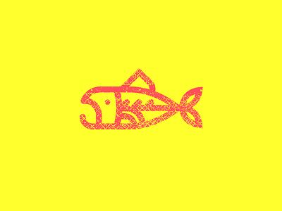 Fish animal fish line