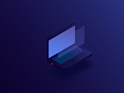 Laptop bangladesh design illustration isometric isometric art vector