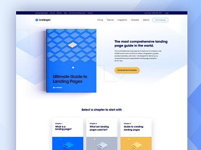 Landing Page Guide book gradient guide icon illustration landing page
