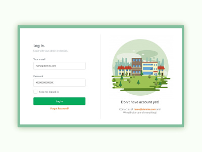 Login Page UI/UX Concept