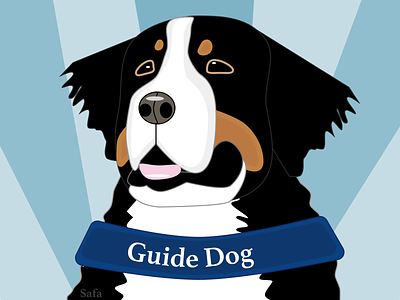Guide Dogs: Life Support for Our Brothers and Sisters accessibility burmese mountain dog disability dog good boy guide dog inclusive design service animal sketch