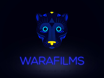 Warafilms Keyvisual african logo movie neon nogochi panther production