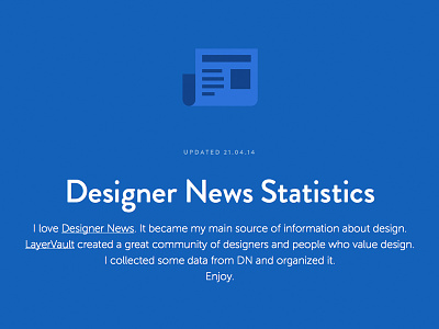 Designer News Statistics designer news dn layervault news statistics