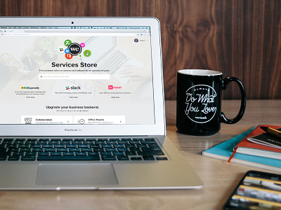 WeWork Services Store (2016-2017) marketplace services store