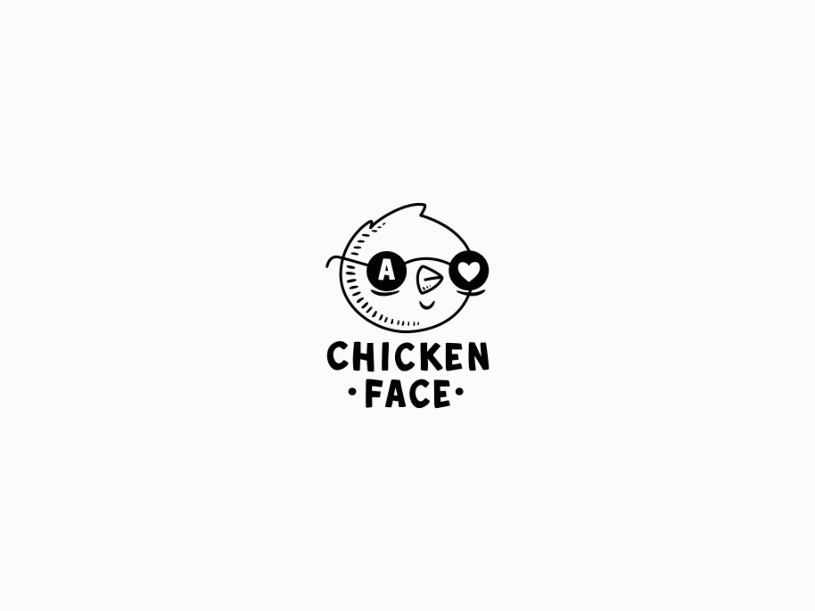 Chicken Face Logo Animation
