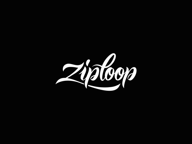 Ziploop Logo Animation after effects animation lettering logo logo animation motion typography