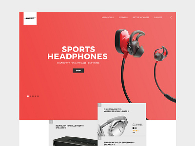 Bose Redesign Concept design ui ux web website