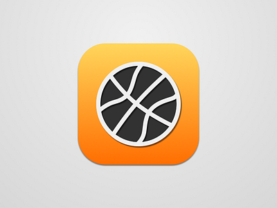 Basketball Shottracker Hd Dribble app app icon basketball basketball shot tracker hd flat flat icon icon ios ios 7