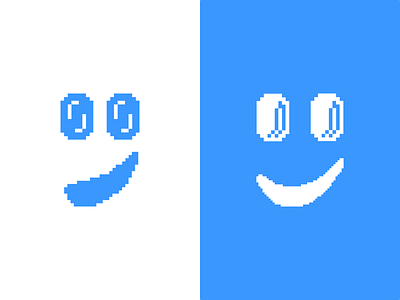 Smile 8 bit buddy coin emoji game icon icon app logo pixel pixel art smiley smiley face