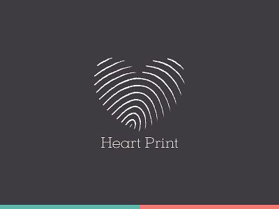 Heartprint brand finger print getbranded.org heart logo