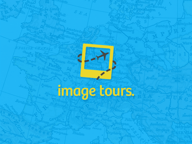 Image Tours. airplane camera loader logo picture poloroid travel trip