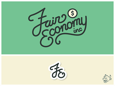 Fair Economy Script (WIP) finance handwritten logotype money script
