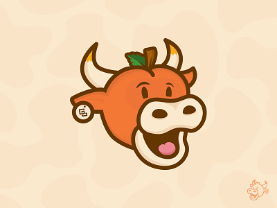 Just Peachy Cow branding cow creative cs18live hugnecks logo peach south