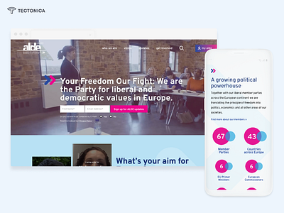 Alde - Alliance of Liberals and Democrats for Europe homepage nationbuilder