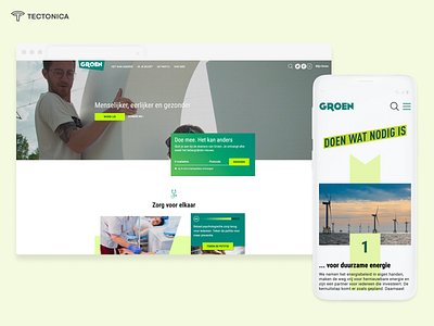 Groen - Green Flemish Political Party in Belgium design homepage nationbuilder political