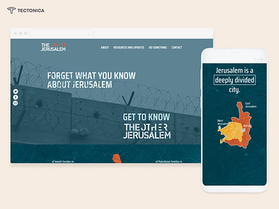 The other Jerusalem - DCI Palestine design homepage nationbuilder political