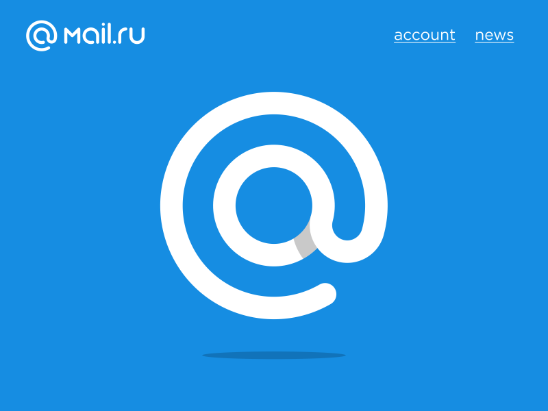mail.ru at sign logo by Mark Forge on Dribbble