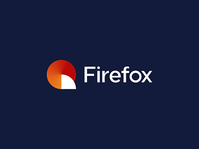 Firefox logo concept app firefox flat fox icon logo minimalist rebranding redesign
