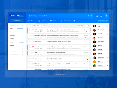 Gmail web Redesign