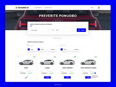 Web Car Configurator blue car clean configurator dashboard design flat store ui ux web website