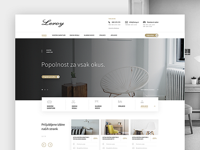 Leroy Furniture Store Update clean design flat furniture minimal modern sofa ui ux web website white