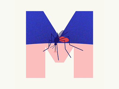 36 days of type | Letter M 36days adobe 36days m 36daysoftype 36daysoftype06 after effects after effects animation animation design graphic graphic design illustration illustrator mosquito mosquitoes typography vector wacom intuos