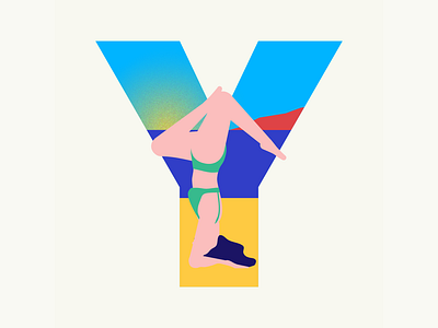 36 days of type | Letter Y 36 days of type 36days adobe 36days y 36daysoftype 36daysoftype06 design graphic graphic design illustration illustrator summer summer vibes typography vector wacom intuos yoga
