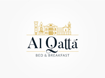Al Qattà - Logo branding design gold graphic icon illustration logo monogram typography vector