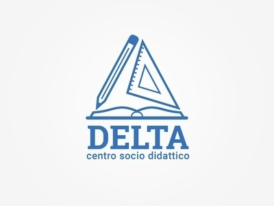 Delta - Logo book design graphic kids logo pencil school