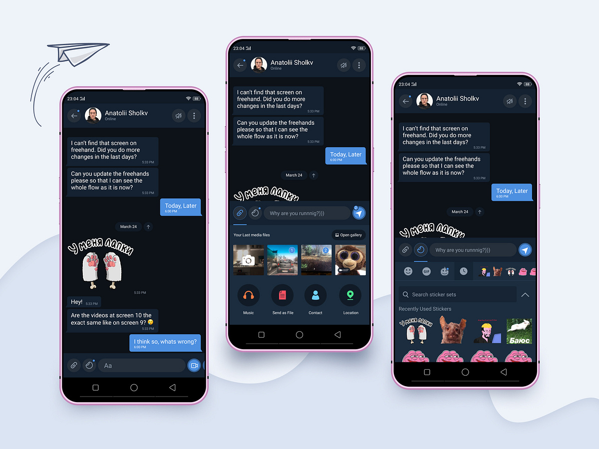 Telegram designs, themes, templates and downloadable graphic elements