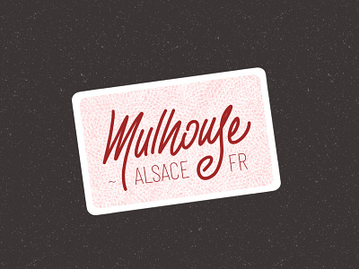 Mulhouse design france graphic design graphisme lettering sticker