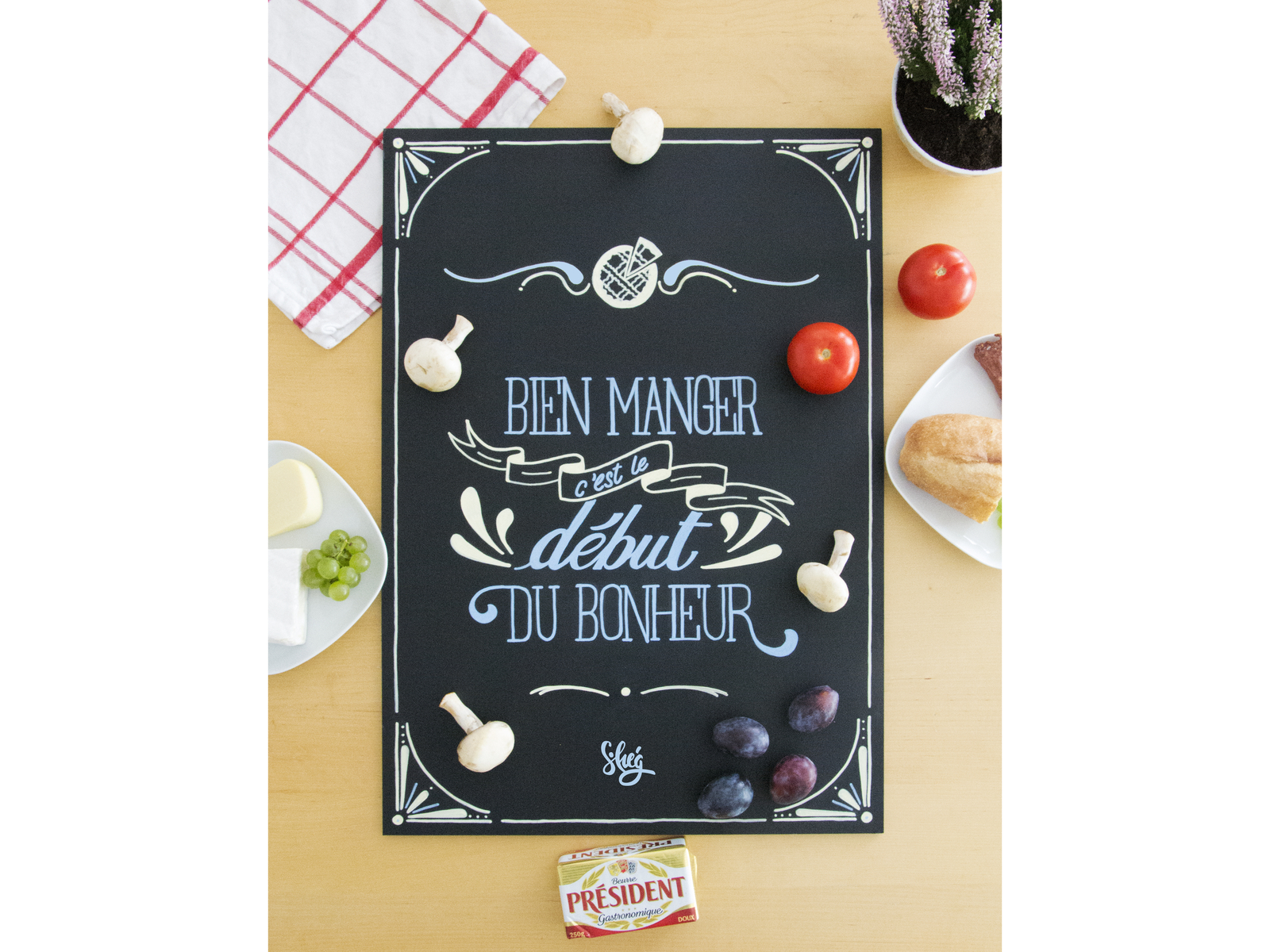 Bien manger cest le début du bonheur by Solveig De Cuyper on Dribbble