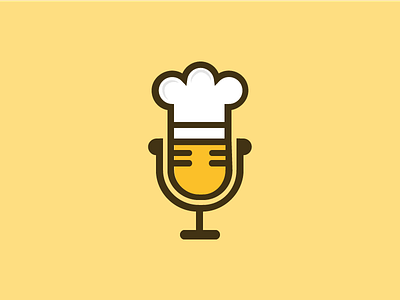 Singing Chef chef food logo microphone modern restaurant unique