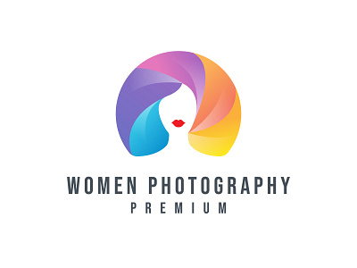 Women Photography Logo camera girl logo modern negativespace photography playful unique woman women