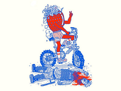 ✌ acab artcrank bike naughty strawberry ✌