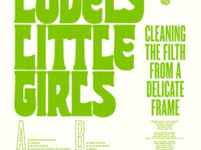 Lovely Little Girls 12 covers lettering lp music typography vinyl
