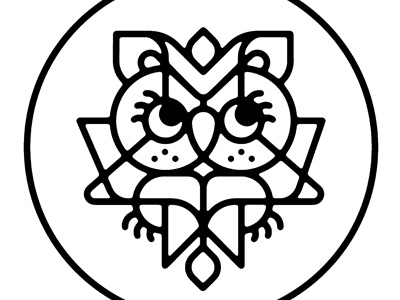 OWL - SP glyph icon logo owl vector