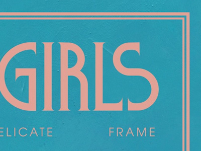 Girls album covers blue font girls lettering music pink type typography vinyl