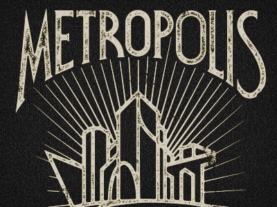 Metropolis distress jeremy pettis lettering metropolis type typography