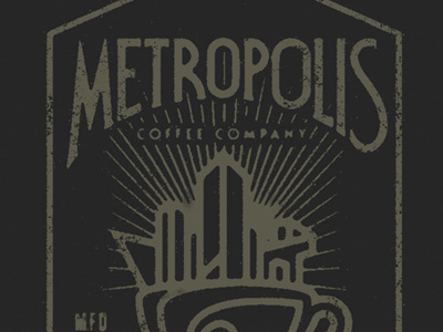 Metropolis coffee crusty faded graphic metropolis old reject stamp t shirt type typography worn