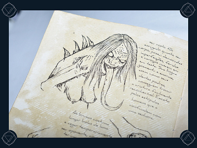 Bestiary The Witcher 3: Wild Hunt - pag 2 design editorial game illustration