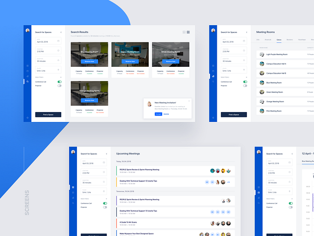 Meeting Room Reservation by Uğur Yıldız on Dribbble