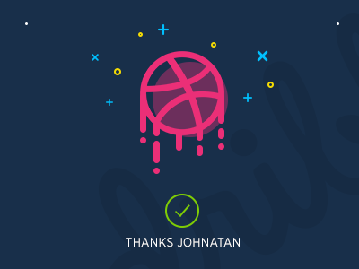 Hello Dribbble check sign dribbble leak moon stars