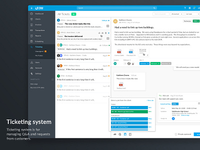 CRM-Ticketing crm dashboard ui ux web