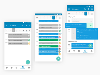 CRM-Schedule android app calendar crm dashboard material schedule teamwork todo todoist uidesign