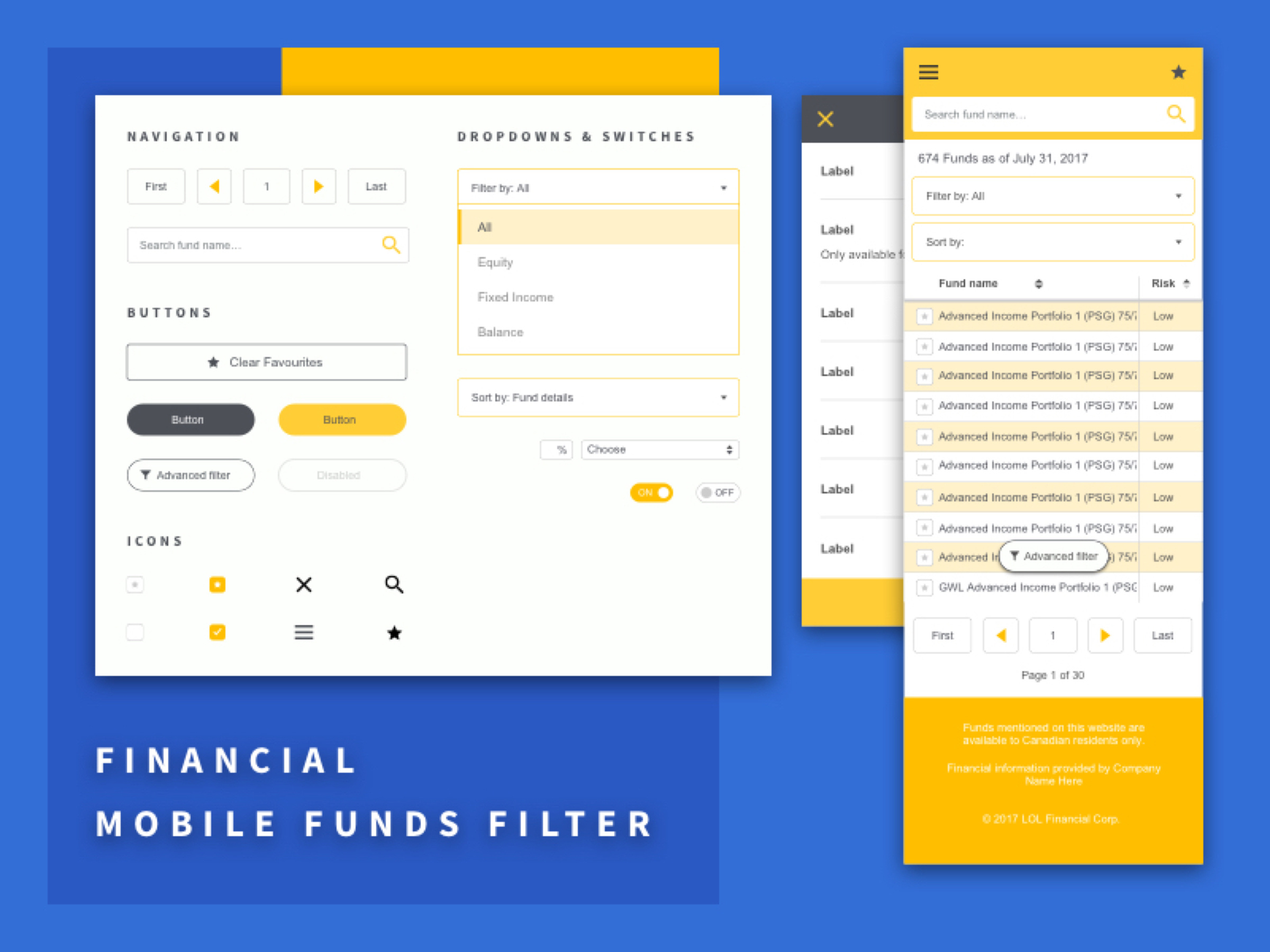 Filter & Table UX for Mobile by Stef Donovan on Dribbble