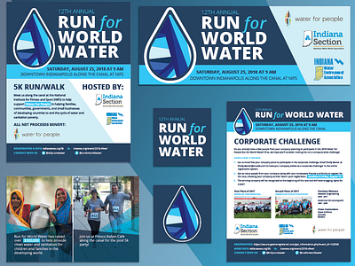 Run For World Water Collage 02 branded materials
