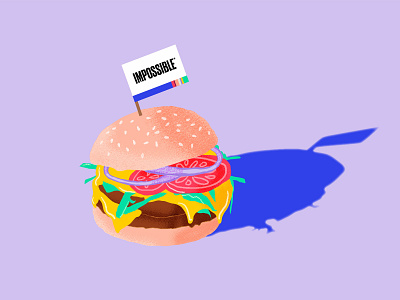 Impossible™ Burger Illustration design illustration vector
