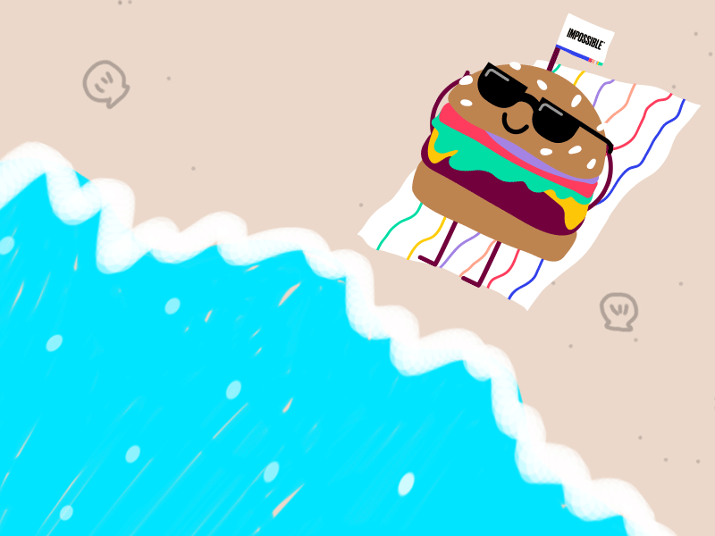 Burger Bod animation design gif illustration social vector